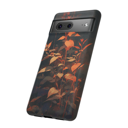 Black Blooms Wildflower iPhone Case