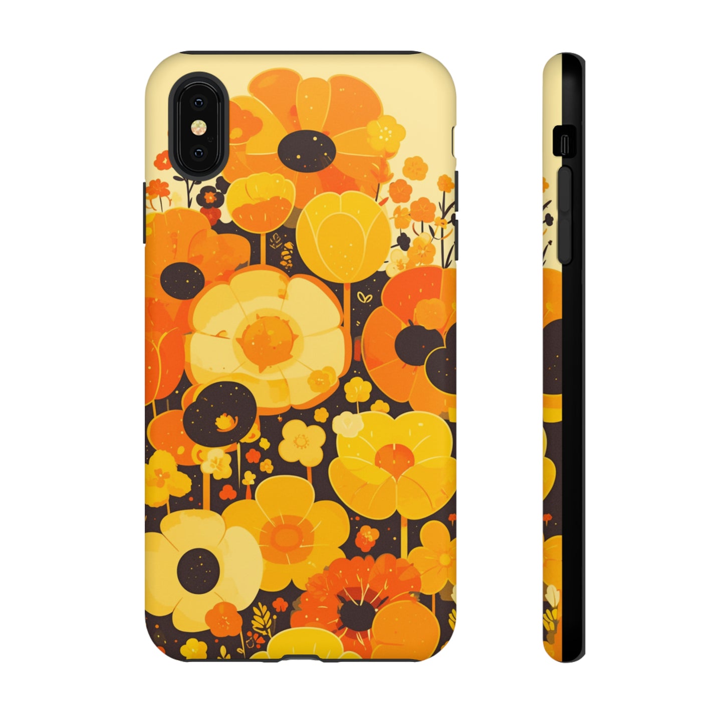 Retro Floral Pattern Illustrations iPhone Case / Samsung Case, Gift for Floral Lovers, Gift for Her