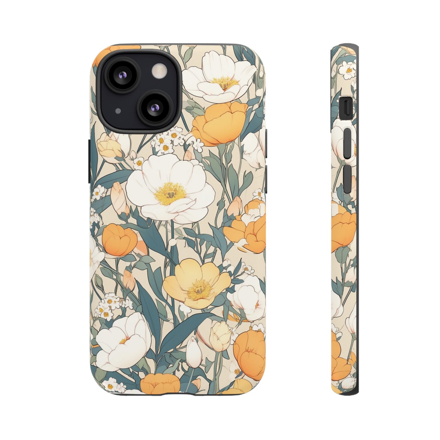 Tall White Flowers iPhone Case / Samsung Case