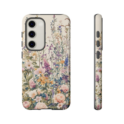 Tall Vintage Wildflowers iPhone Case / Samsung Case