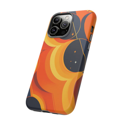 Orange & Black Groovy Patterns iPhone Case / Samsung Case