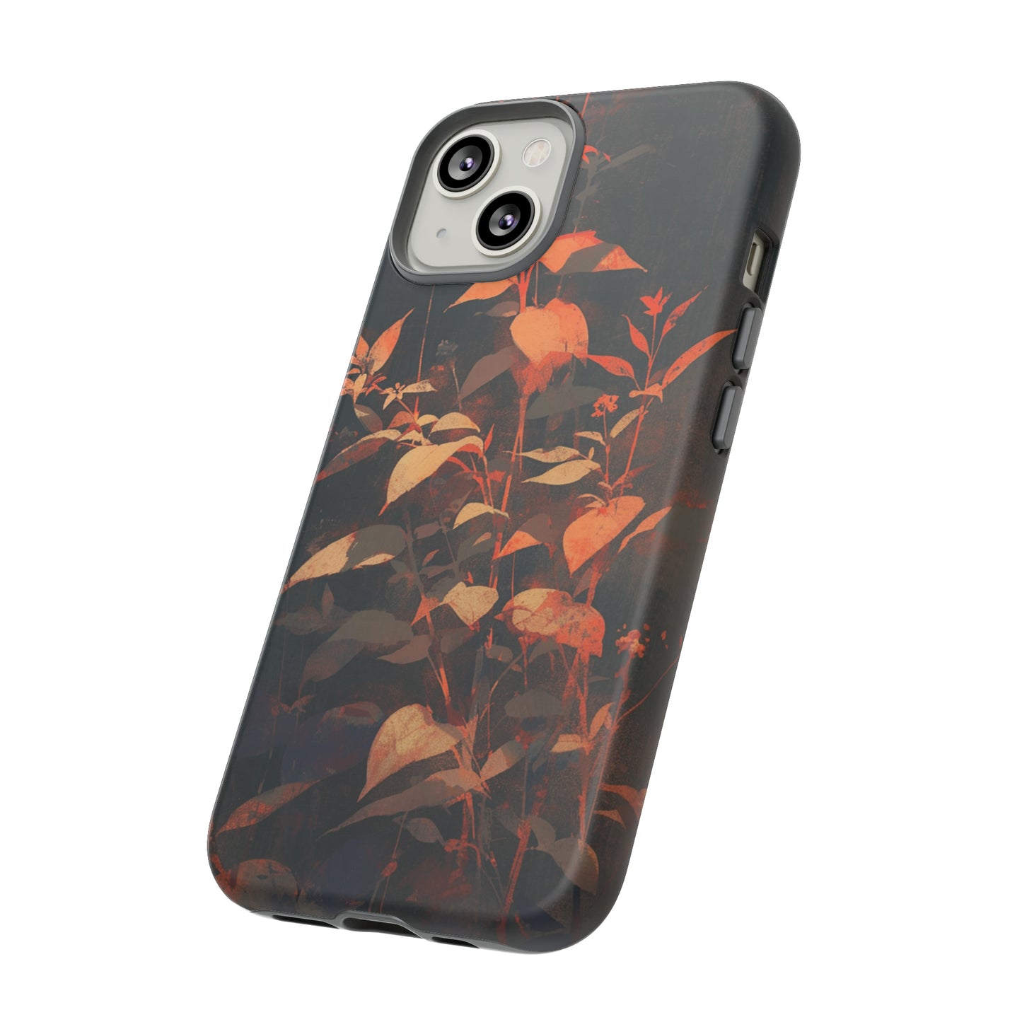 Black Blooms Wildflower iPhone Case