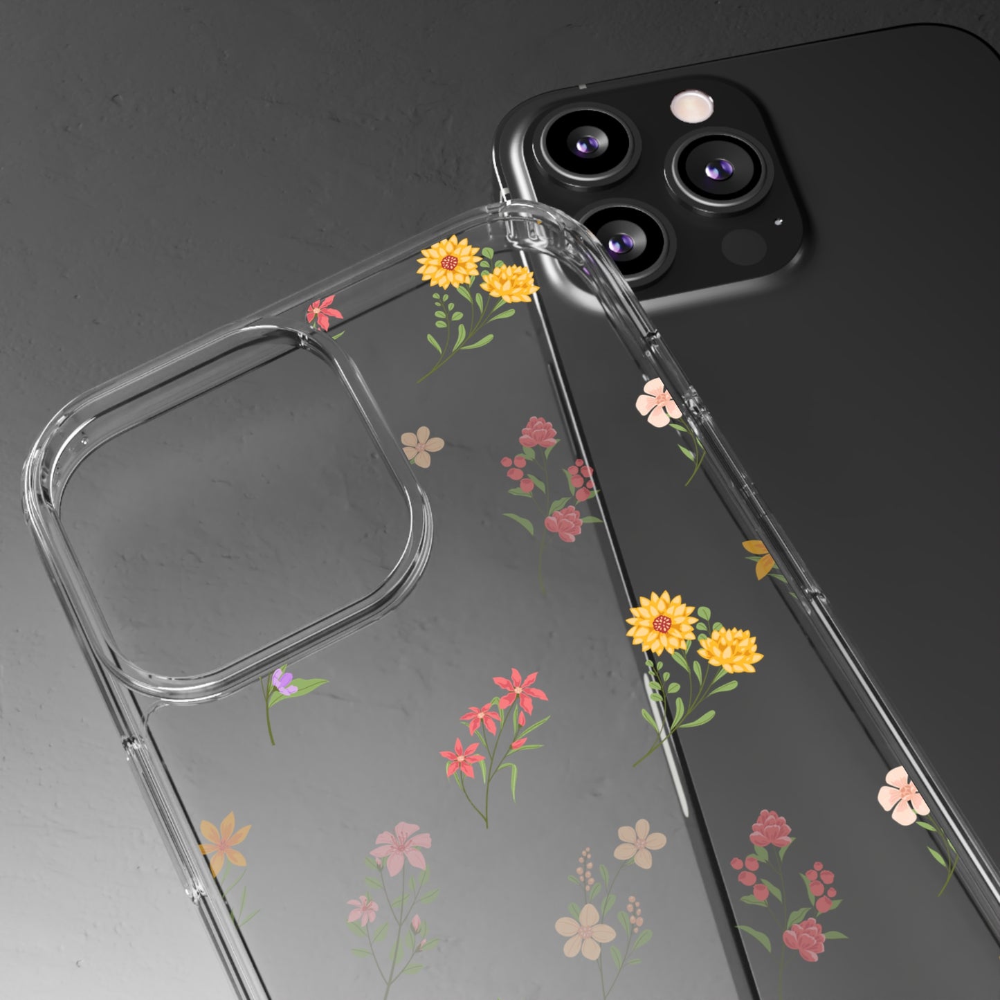 Floral Pattern | Clear iPhone Case / Samsung Case