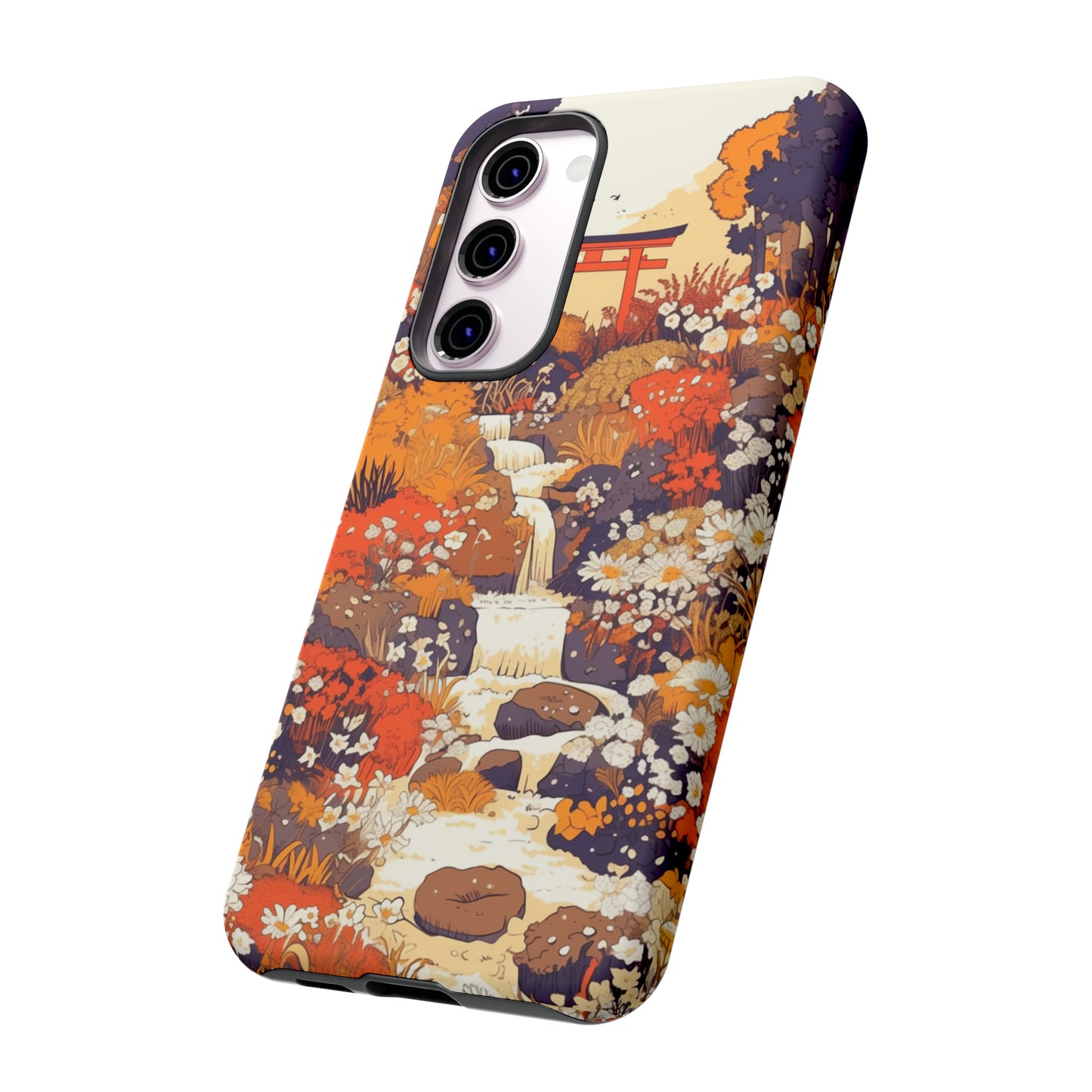 Rising Mountains & Rapid Rivers, Wildflower iPhone Case