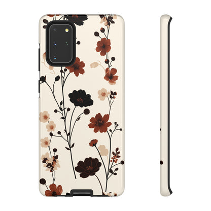 Minimalistic Tall Wildflowers iPhone Case