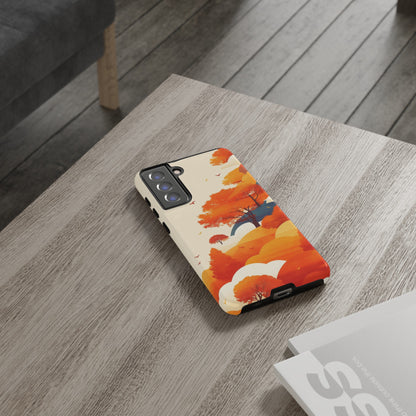 Orange Retro Landscape iPhone Case / Samsung Case