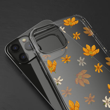 Yellow Flowers Pattern | Clear iPhone Case / Samsung Case