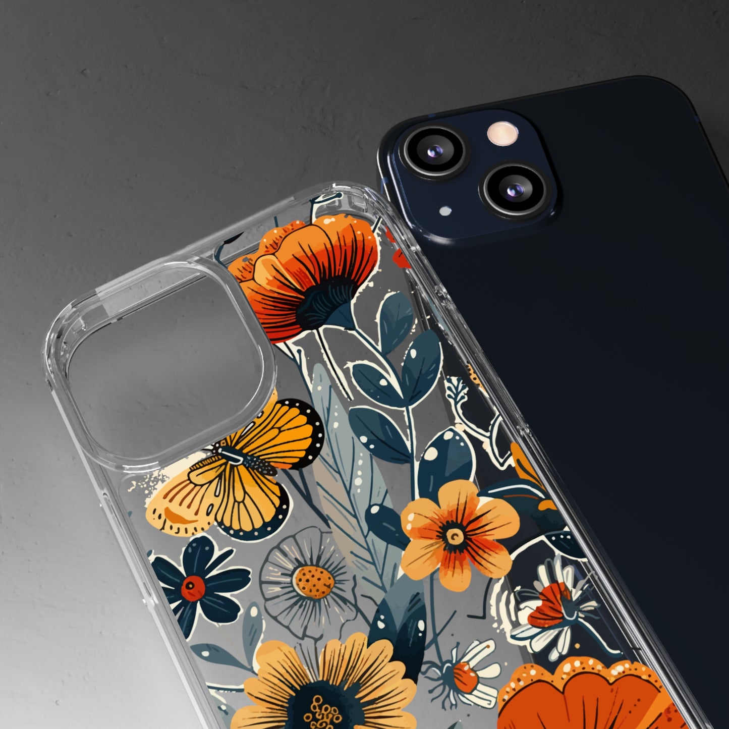 Summer Blooms Whimsical Garden | Clear iPhone Case / Samsung Case