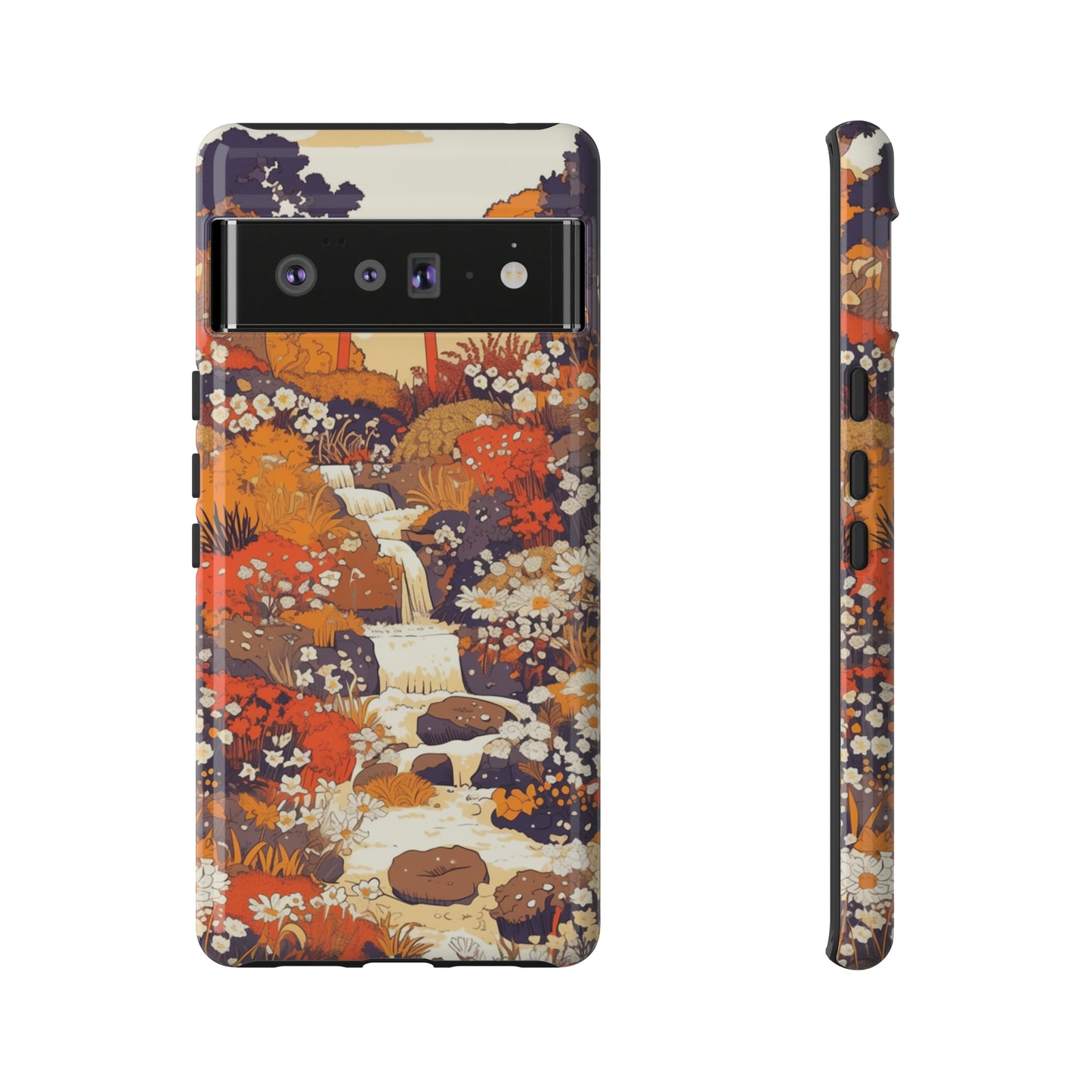 Rising Mountains & Rapid Rivers, Wildflower iPhone Case