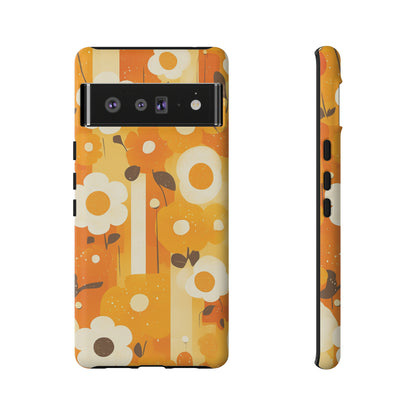 Retro 70s Abstract Flower Patterns iPhone Case / Samsung Case