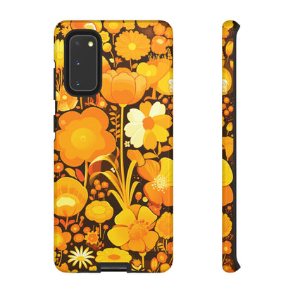 Retro Yellow Flower Patterns iPhone Case / Samsung Case