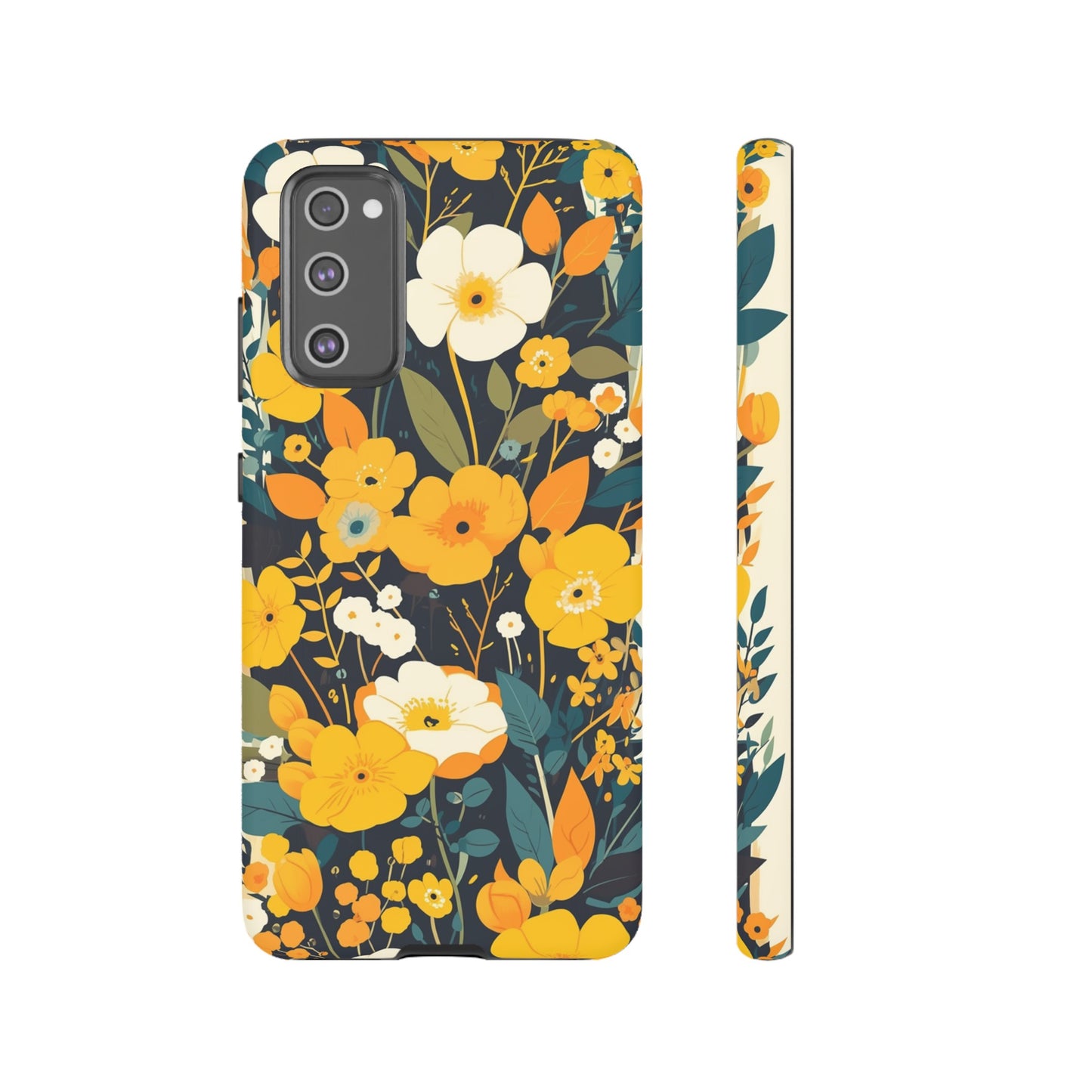 Retro Yellow Flowers iPhone Case / Samsung Case