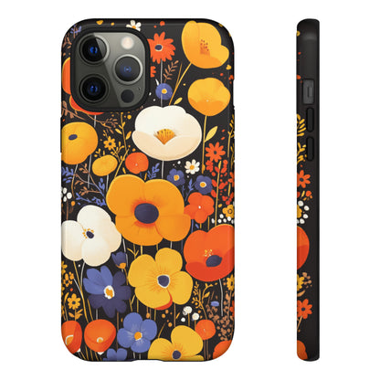 Retro Chaos, Wildflower iPhone Case / Samsung Case, Gift for Floral Lovers, Gift for Her