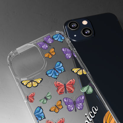 Spring Butterflies | Clear iPhone Case / Samsung Case