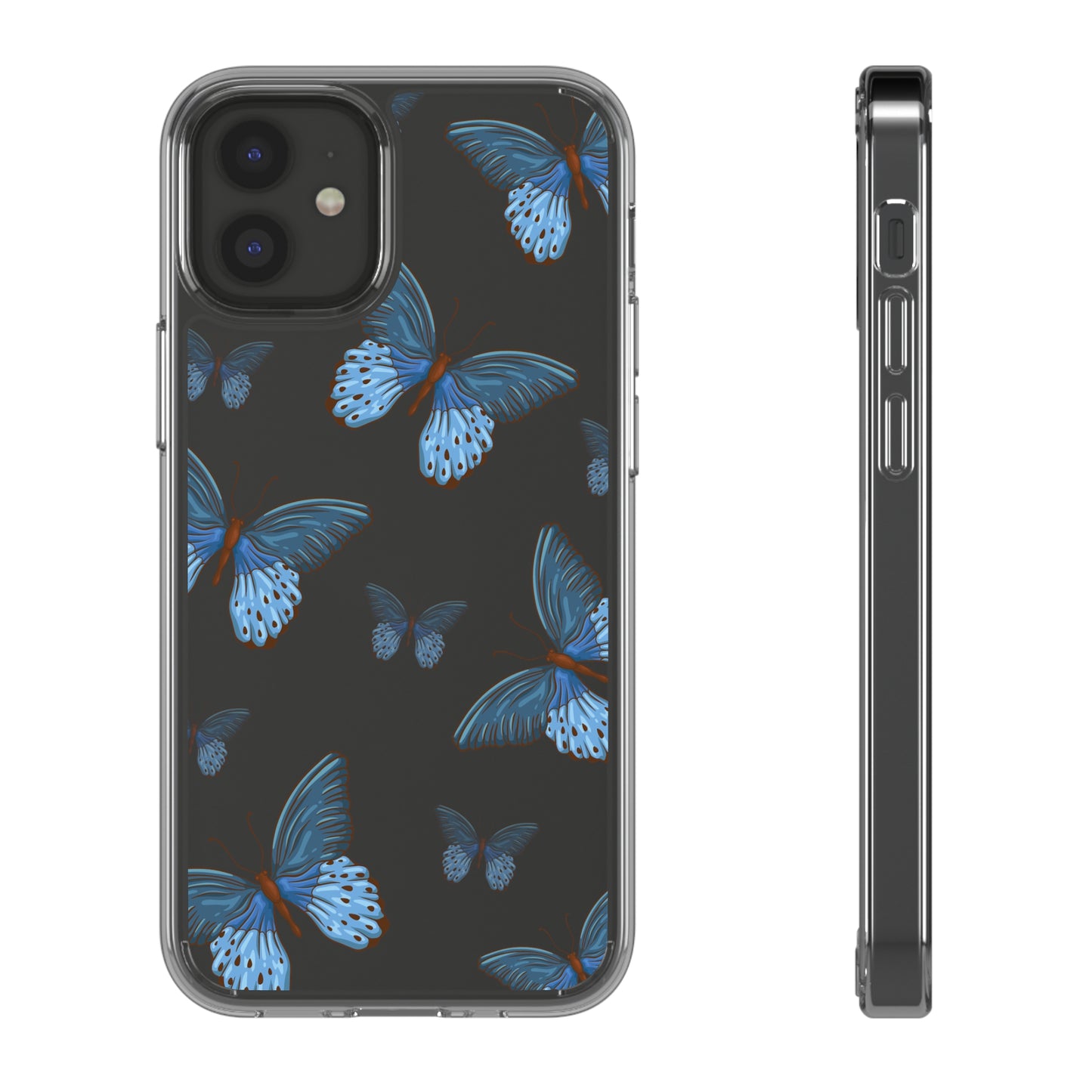 Blue Butterfly | Clear iPhone Case / Samsung Case