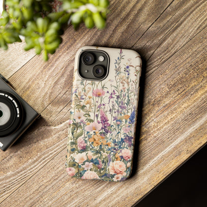 Tall Vintage Wildflowers iPhone Case / Samsung Case