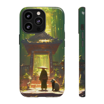 Vintage Japanese PandaTemple Aesthetic iPhone Case, iPhone 15 Pro Max 14 13 12 11 Mini, Samsung Galaxy S23 S22, Google Pixel 7 6 Pro