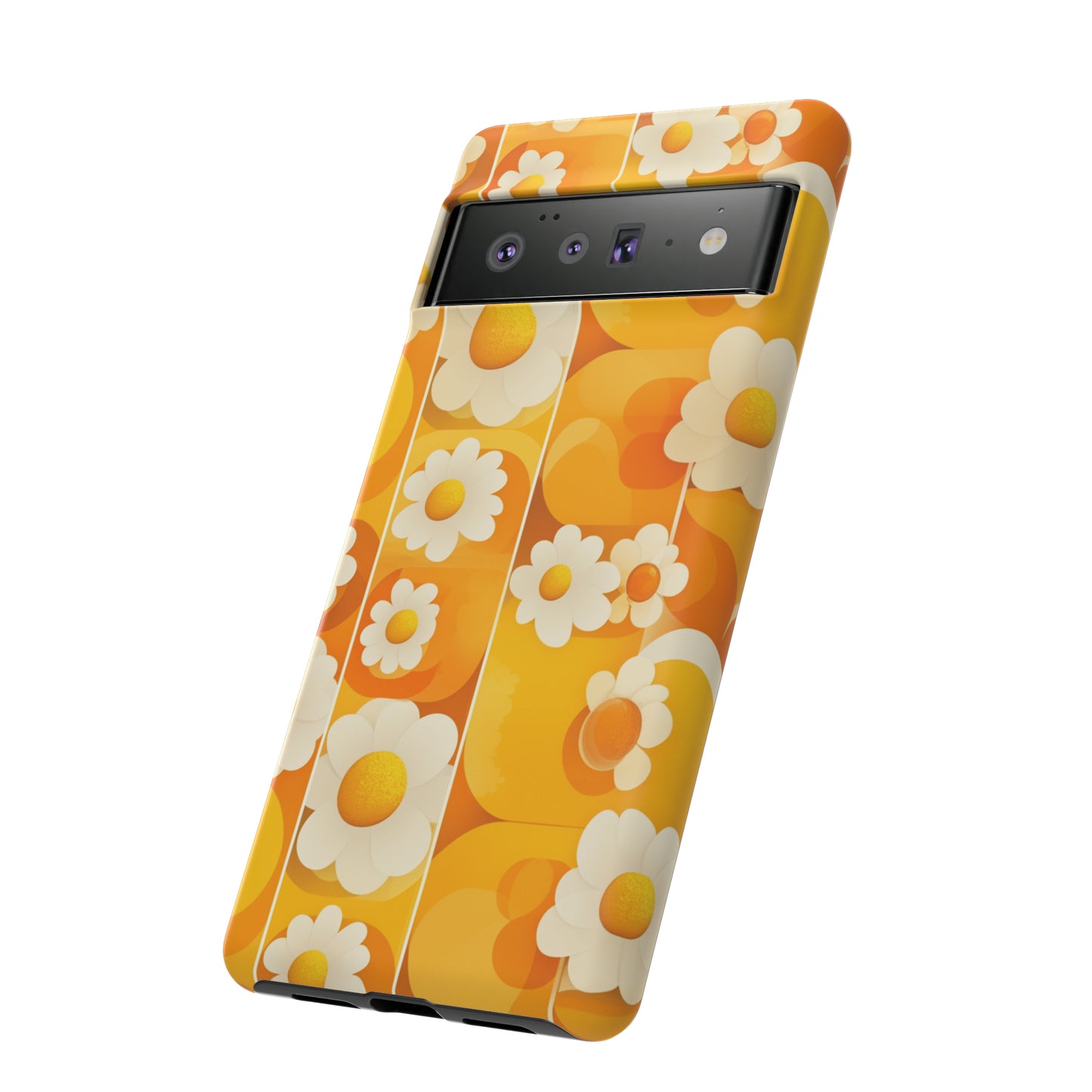 Yellow Floral Pattern Retro iPhone Case / Samsung Case