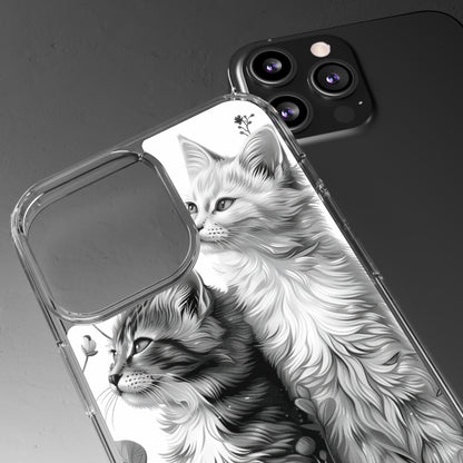 Kittens and Flowers | Clear iPhone Case / Samsung Case