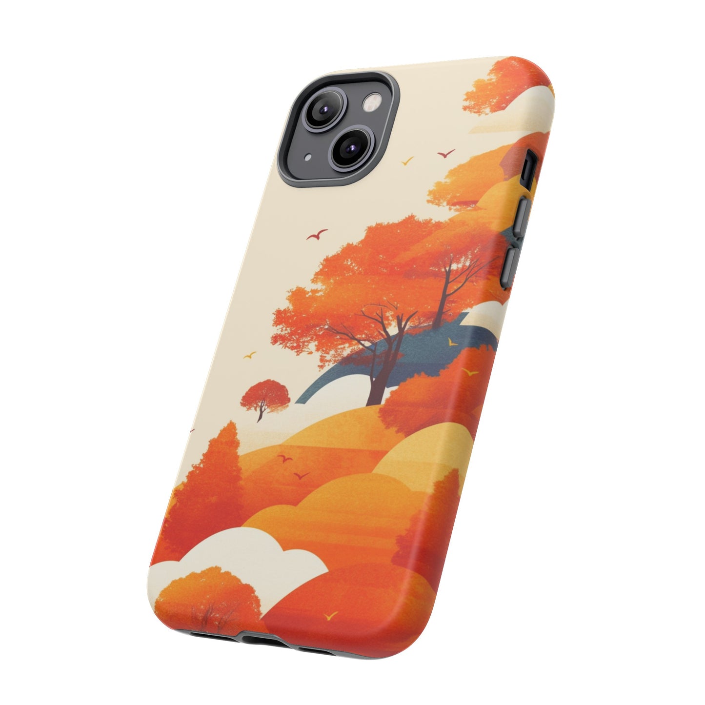 Orange Retro Landscape iPhone Case / Samsung Case