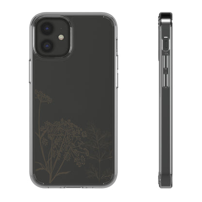 Wildflower Bushes | Clear iPhone Case / Samsung Case