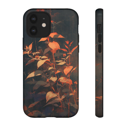 Black Blooms Wildflower iPhone Case