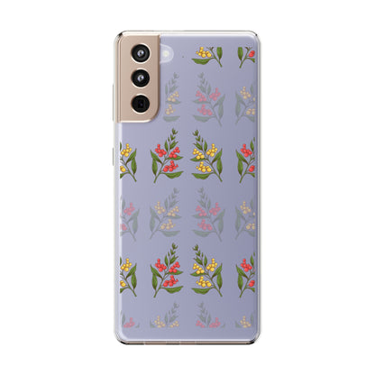 Spring Flower Pattern | Clear iPhone Case / Samsung Case