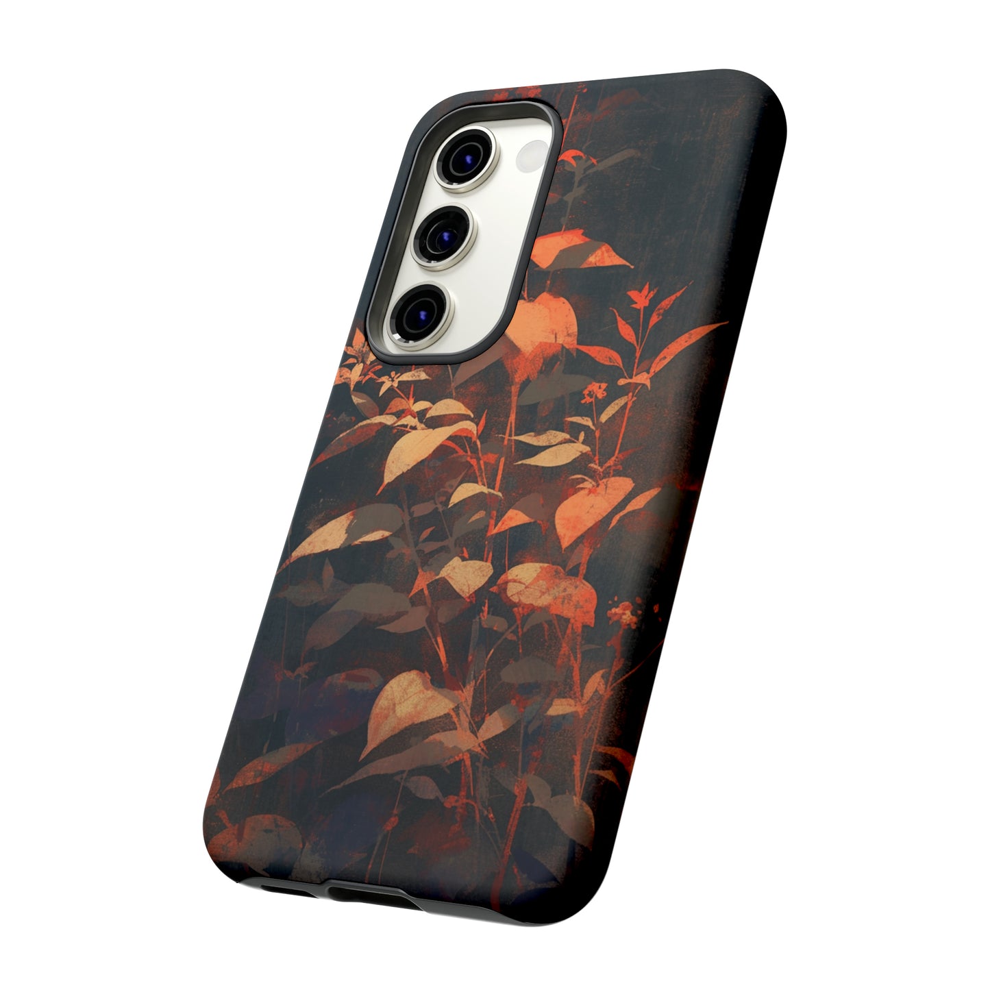 Black Blooms Wildflower iPhone Case