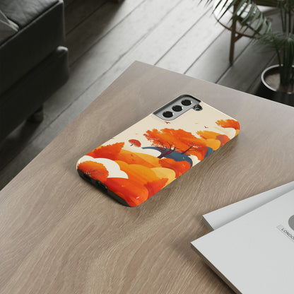 Orange Retro Landscape iPhone Case / Samsung Case