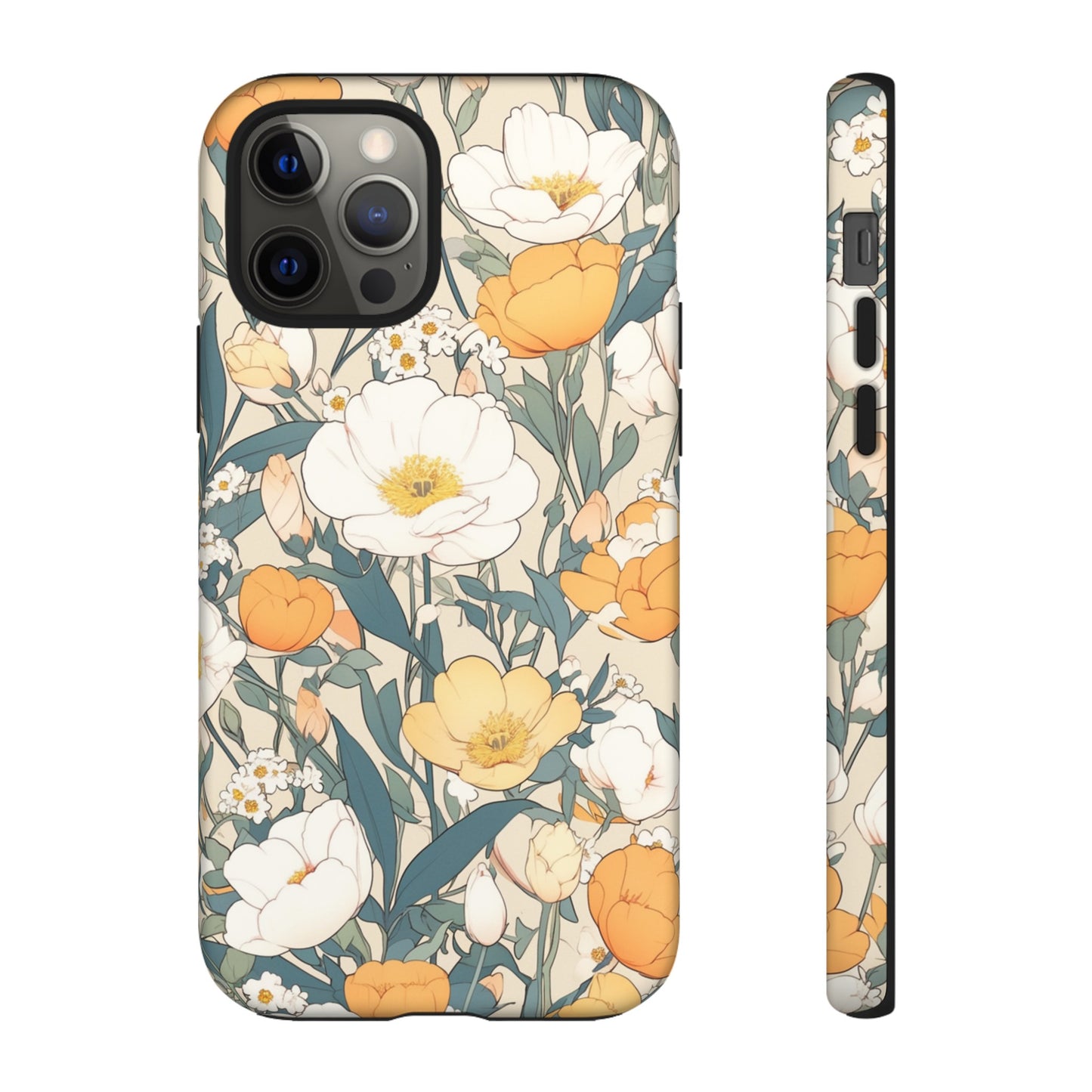 Tall White Flowers iPhone Case / Samsung Case