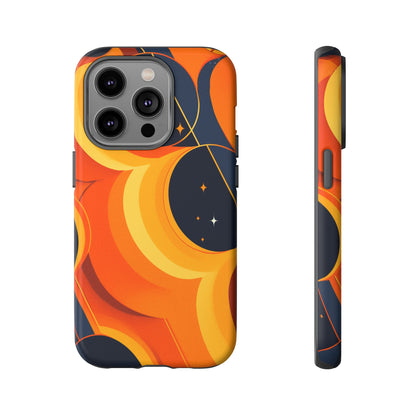 Orange & Black Groovy Patterns iPhone Case / Samsung Case