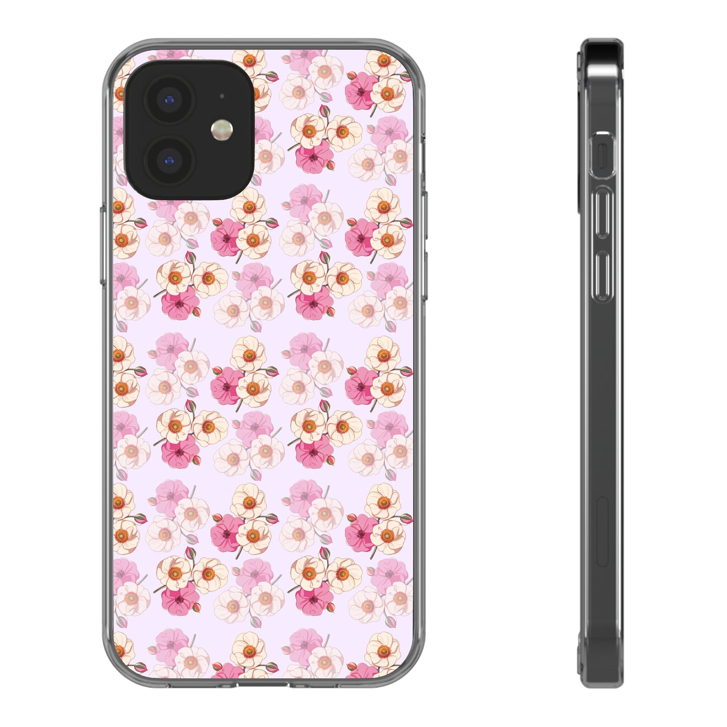 Floral Swirl | Clear iPhone Case / Samsung Case