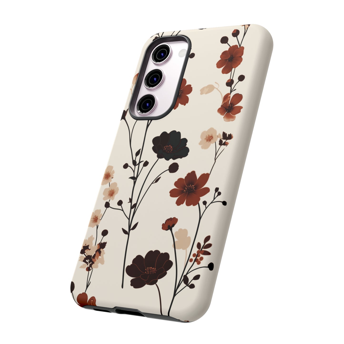 Minimalistic Tall Wildflowers iPhone Case