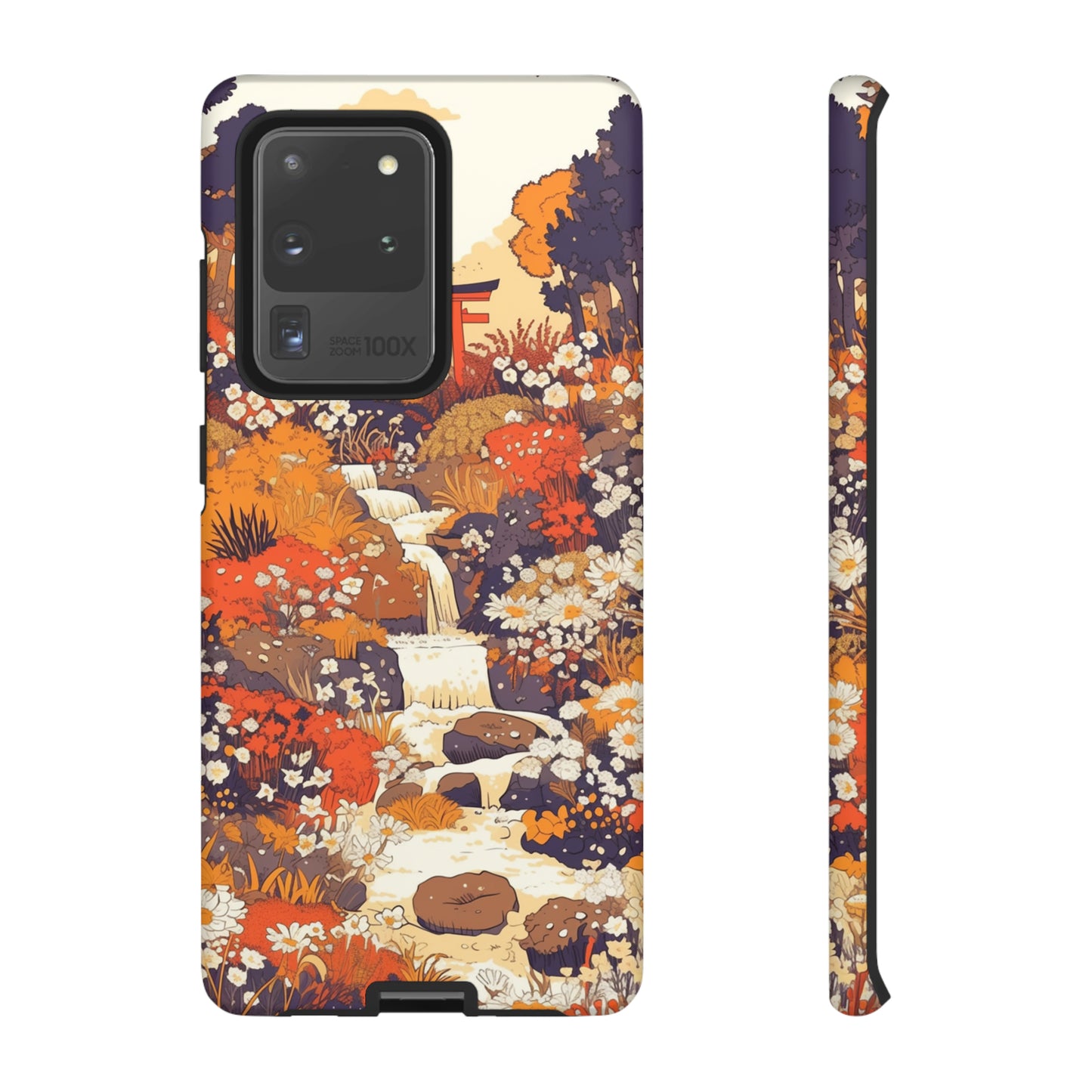 Rising Mountains & Rapid Rivers, Wildflower iPhone Case