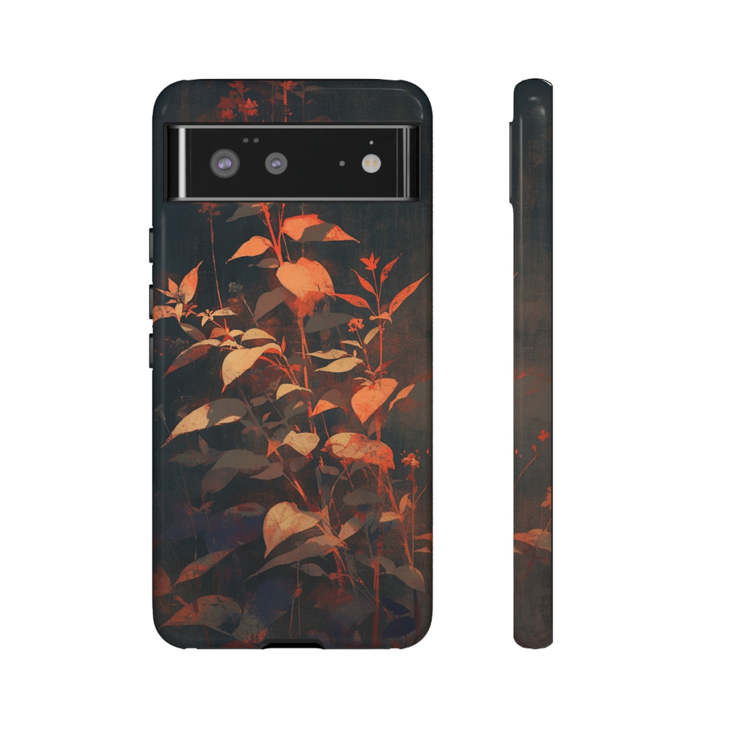 Black Blooms Wildflower iPhone Case