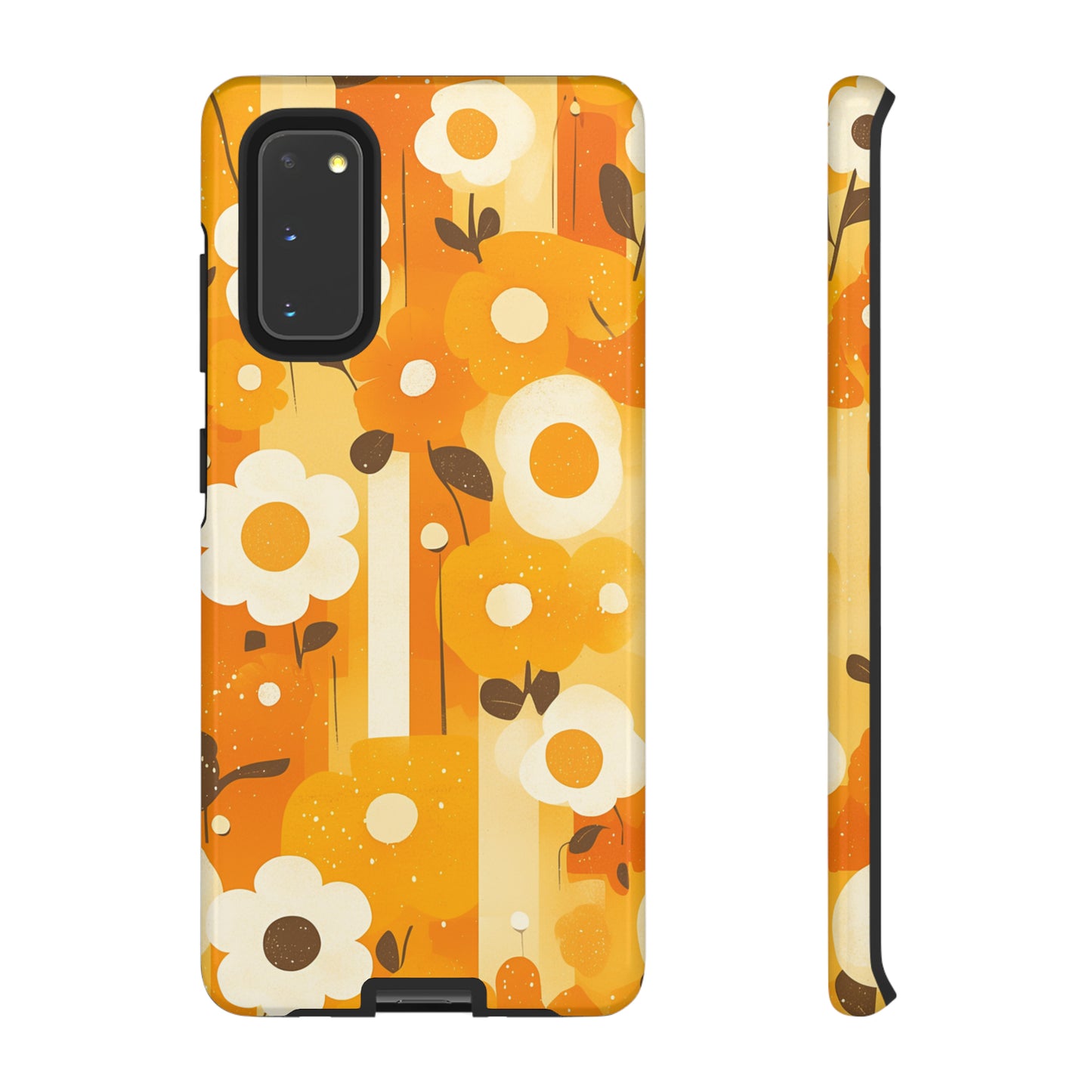 Retro 70s Abstract Flower Patterns iPhone Case / Samsung Case