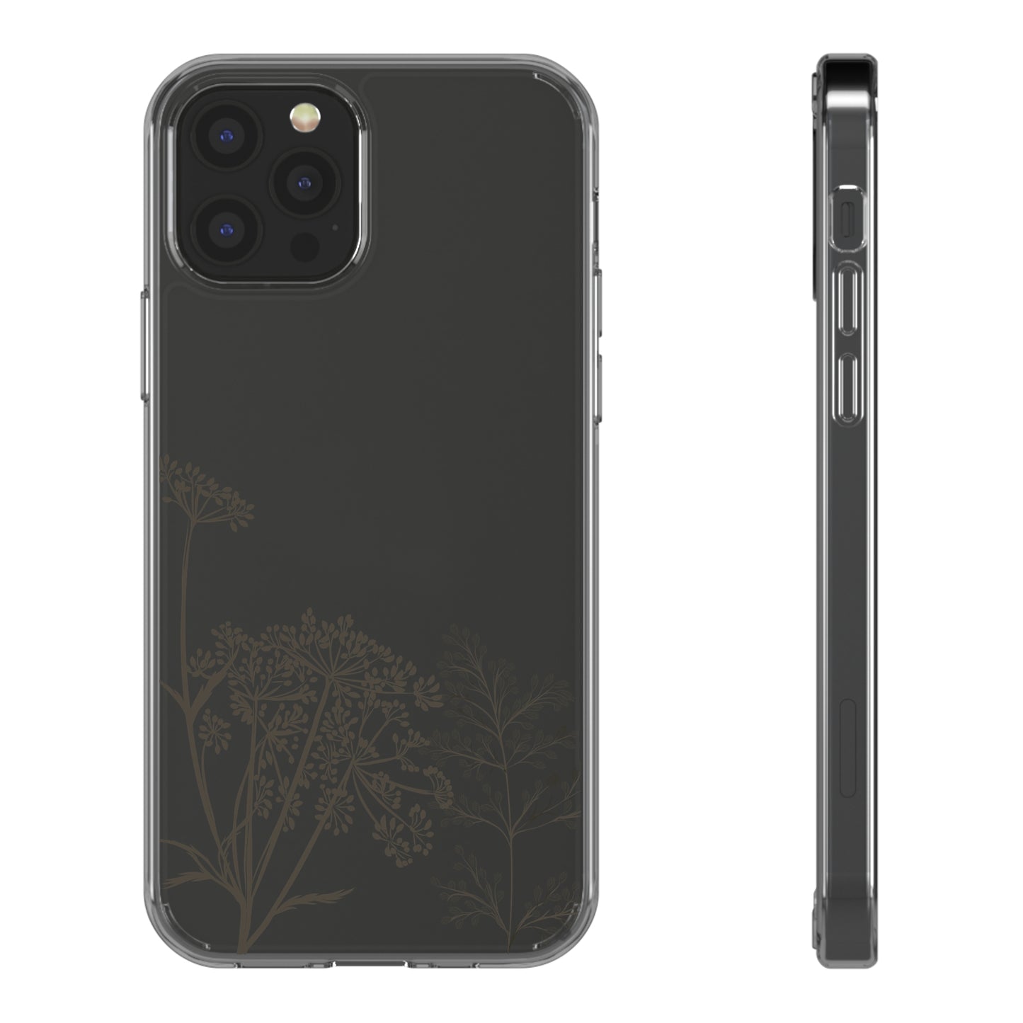 Wildflower Bushes | Clear iPhone Case / Samsung Case