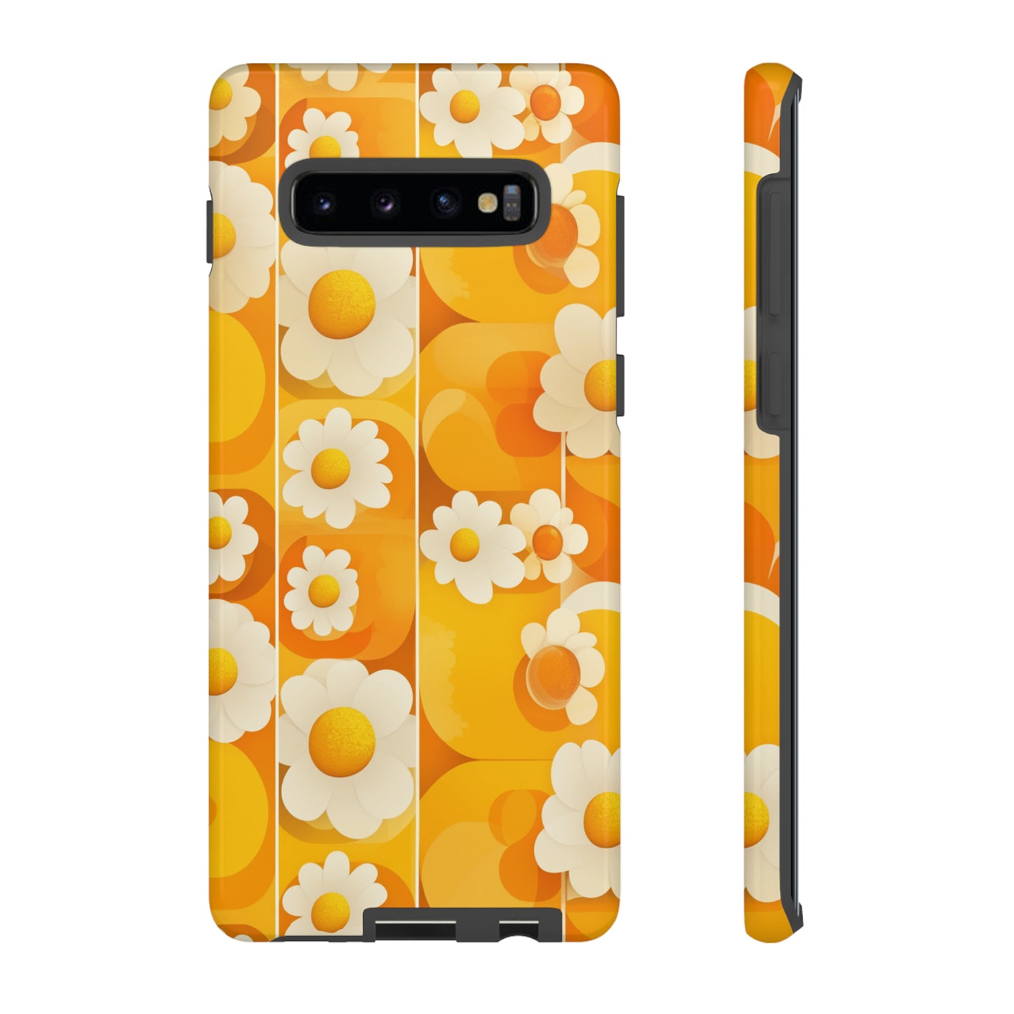 Yellow Floral Pattern Retro iPhone Case / Samsung Case