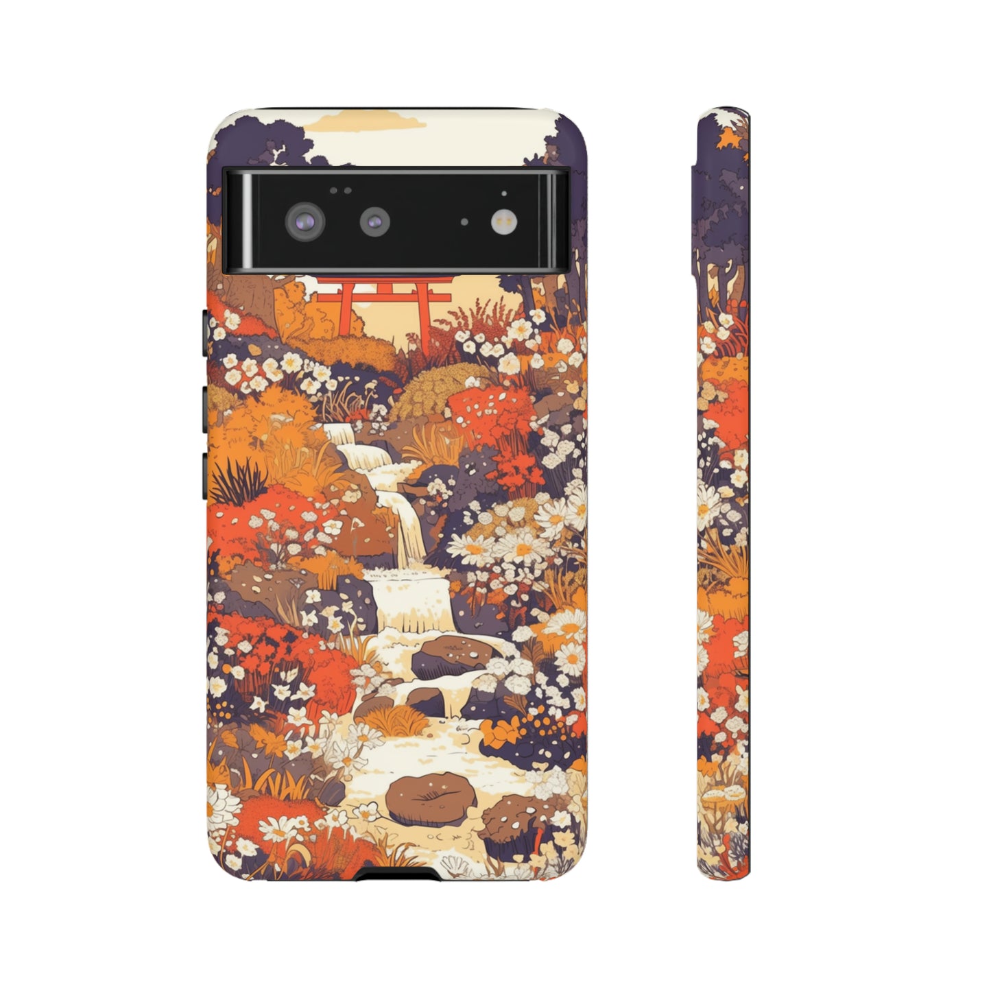 Rising Mountains & Rapid Rivers, Wildflower iPhone Case