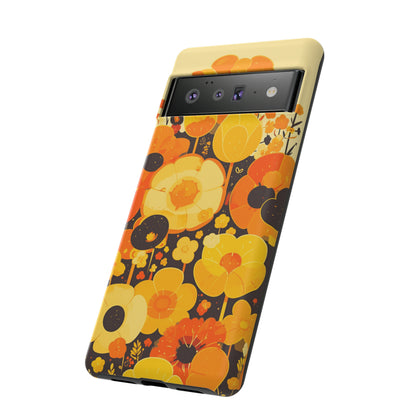 Retro Floral Pattern Illustrations iPhone Case / Samsung Case, Gift for Floral Lovers, Gift for Her