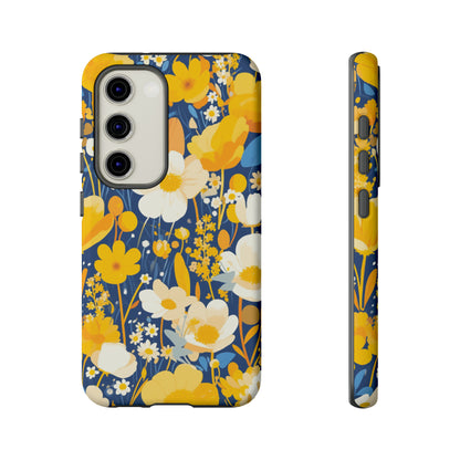 Wildflower Abstract Retro 70s iPhone Case / Samsung Case