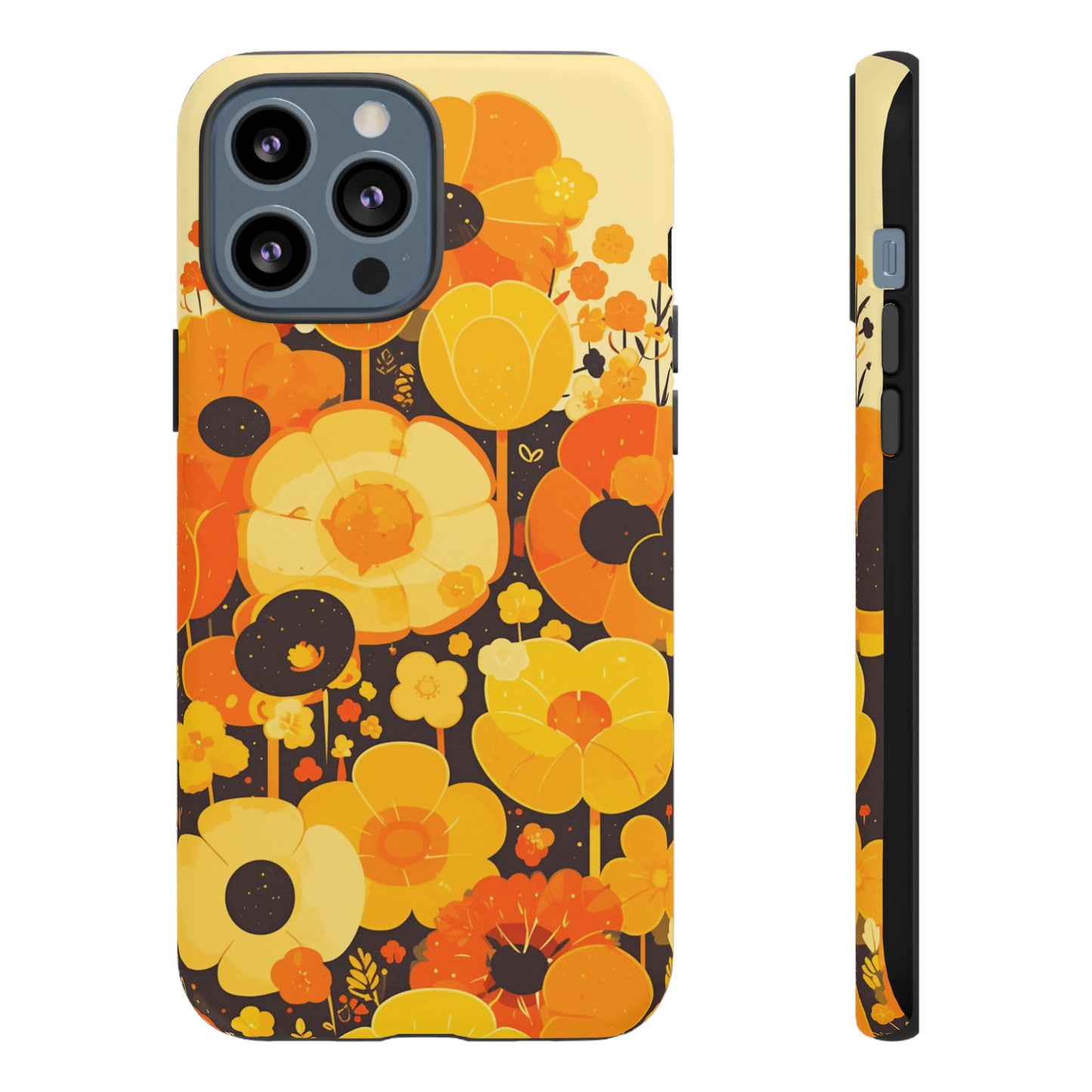 Retro Floral Pattern Illustrations iPhone Case / Samsung Case, Gift for Floral Lovers, Gift for Her