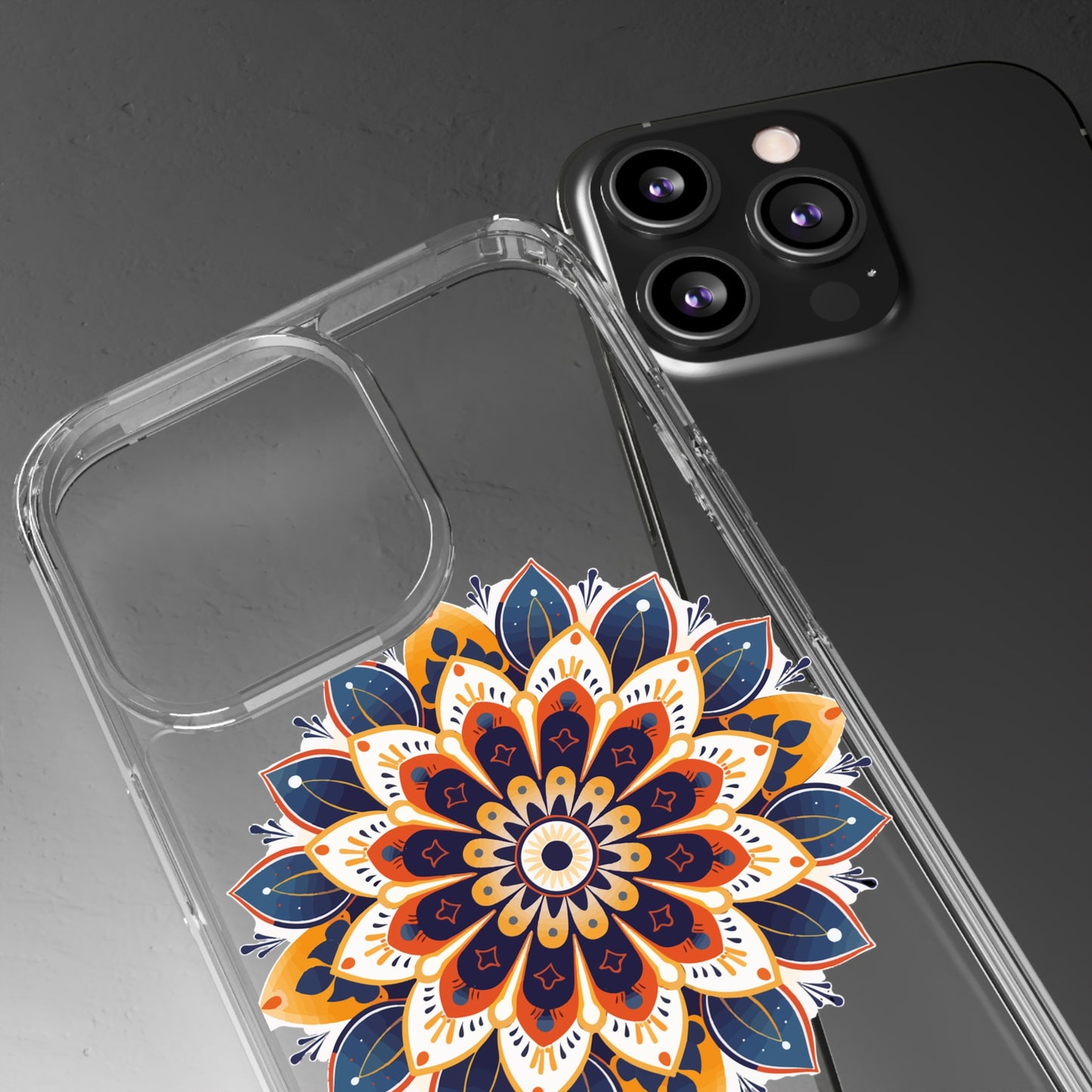 Amber Mandala | Clear iPhone Case / Samsung Case