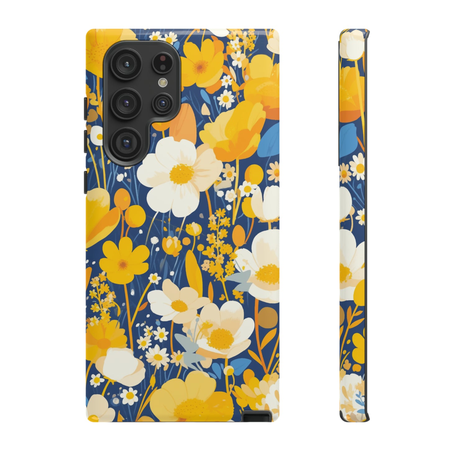 Wildflower Abstract Retro 70s iPhone Case / Samsung Case