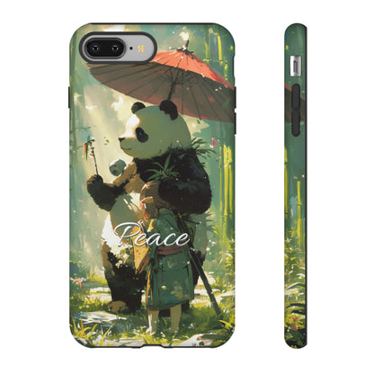 Japanese Aesthetic Vintage Panda iPhone Case / Samsung Case | "Peace"