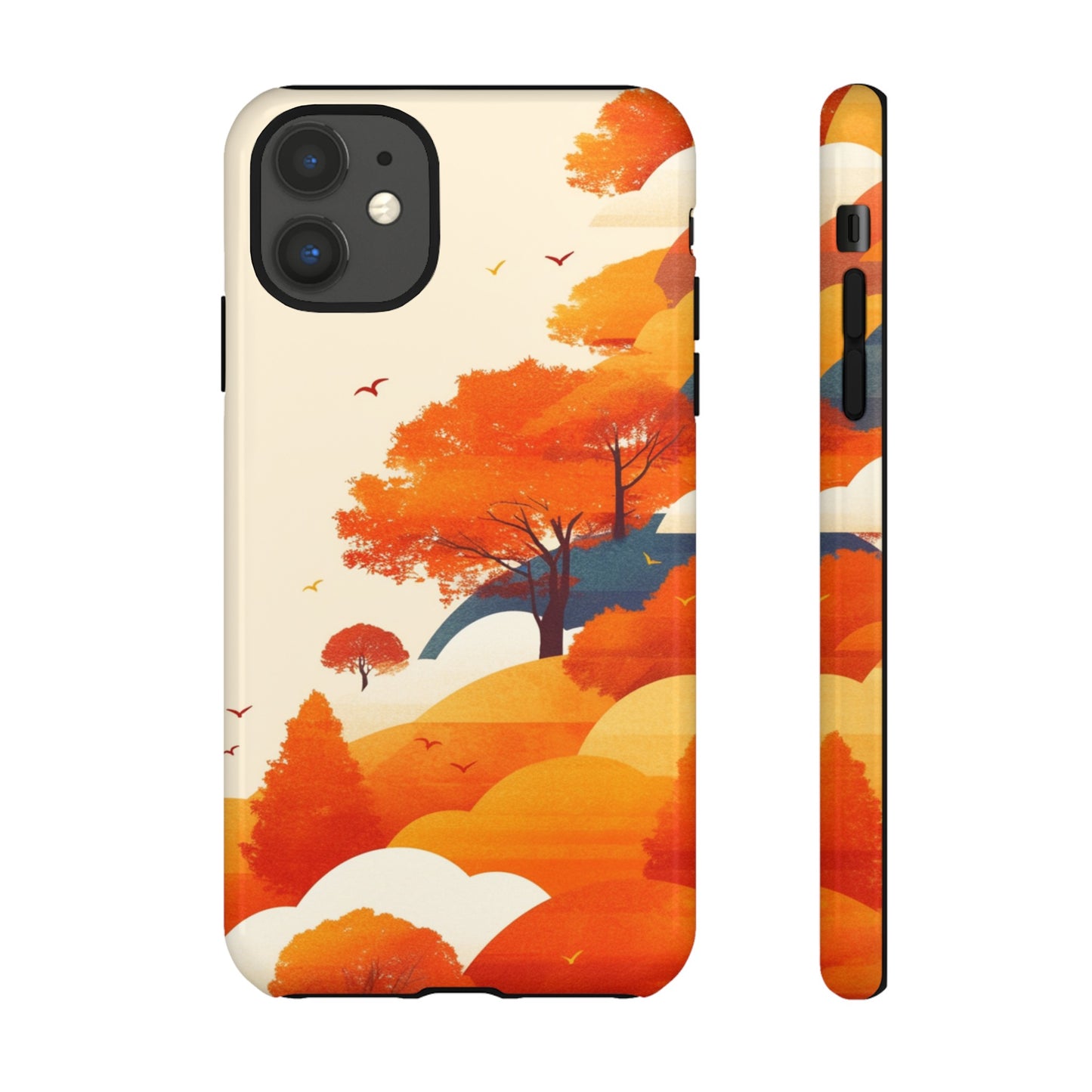 Orange Retro Landscape iPhone Case / Samsung Case