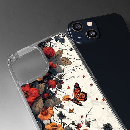 Dark Fall Butterfly Aesthetic | Clear iPhone Case / Samsung Case