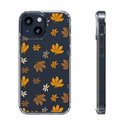 Yellow Flowers Pattern | Clear iPhone Case / Samsung Case