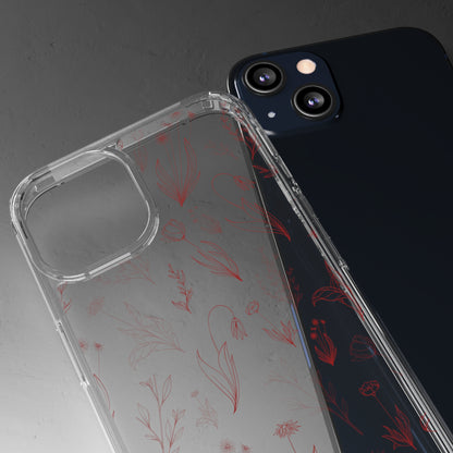 Velvet Floral Sea | Clear iPhone Case / Samsung Case