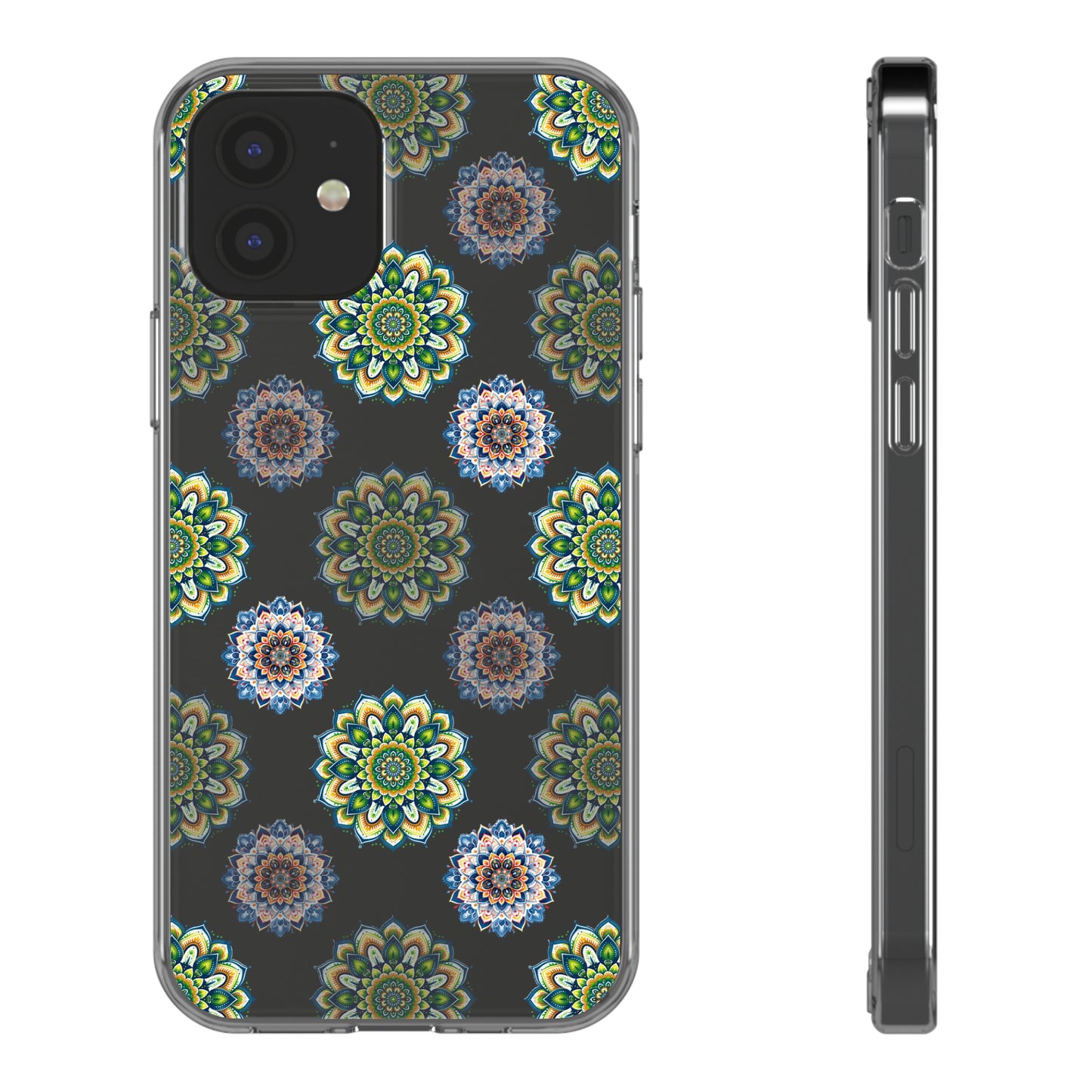 Lime Mandala Pattern | Clear iPhone Case / Samsung Case